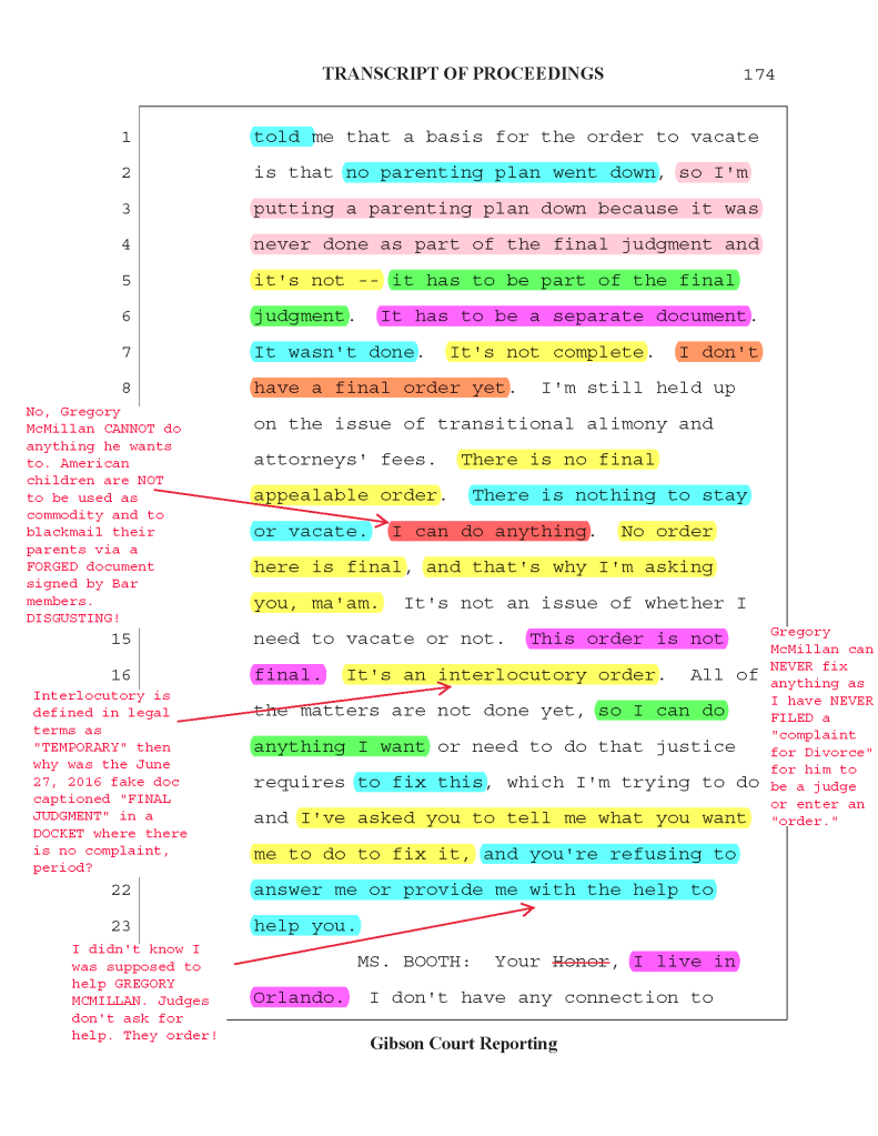Gregory S. McMillan EXPOSED in Fake Docket FRAUD 134338