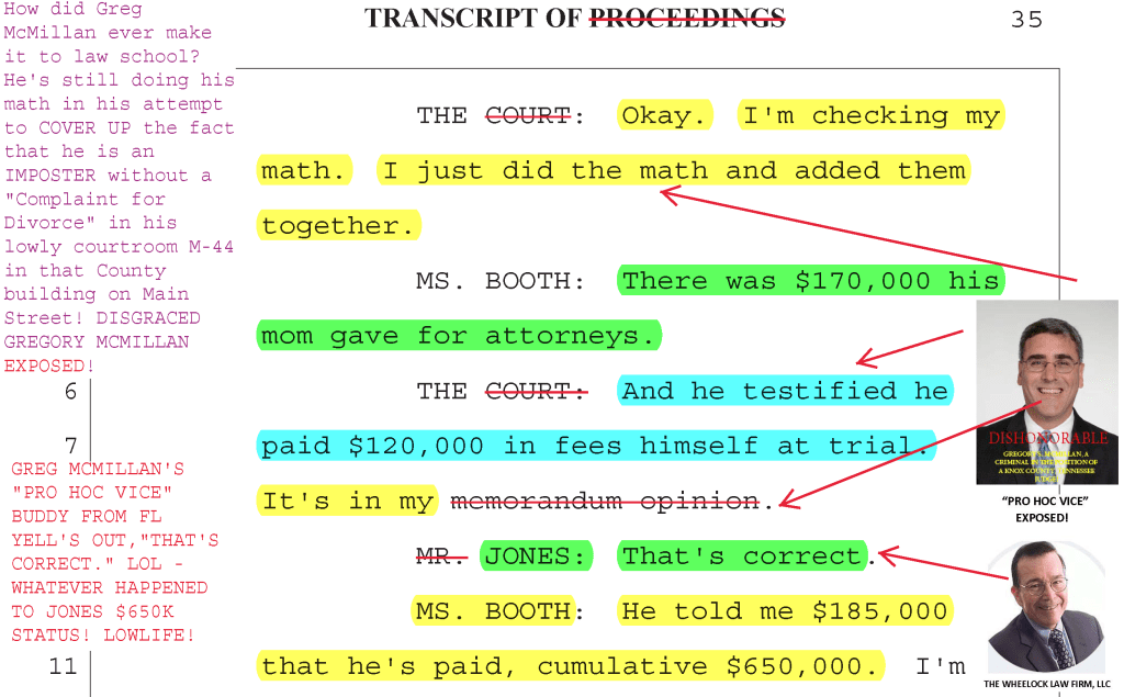 Knox County 4th Circuit Court Judge Greg McMillan is CORRUPT and CRIMINAIL!