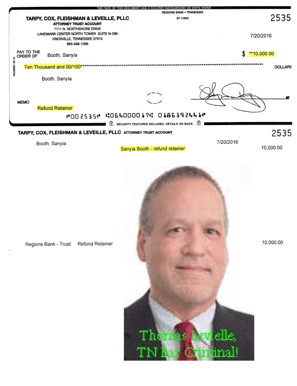 Thomas Leveille of Tarpy Cox bawfirm in Knoxville, Tennessee