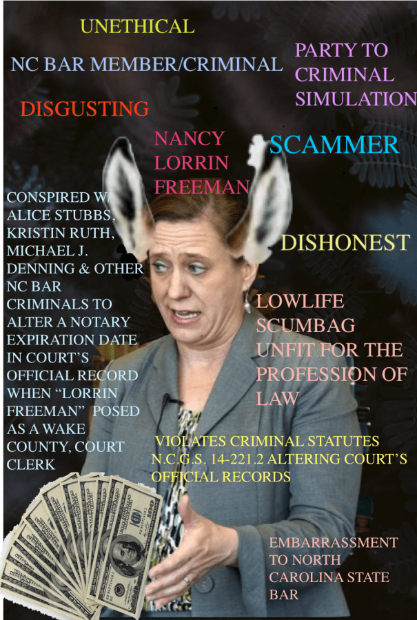 Nancy Lorrin Freeman WAKE COUNTY DISTRICT ATTORNEY