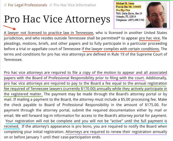 TENNESSEE BOARD OF PROFESSIONAL RESPONSIBILITY 