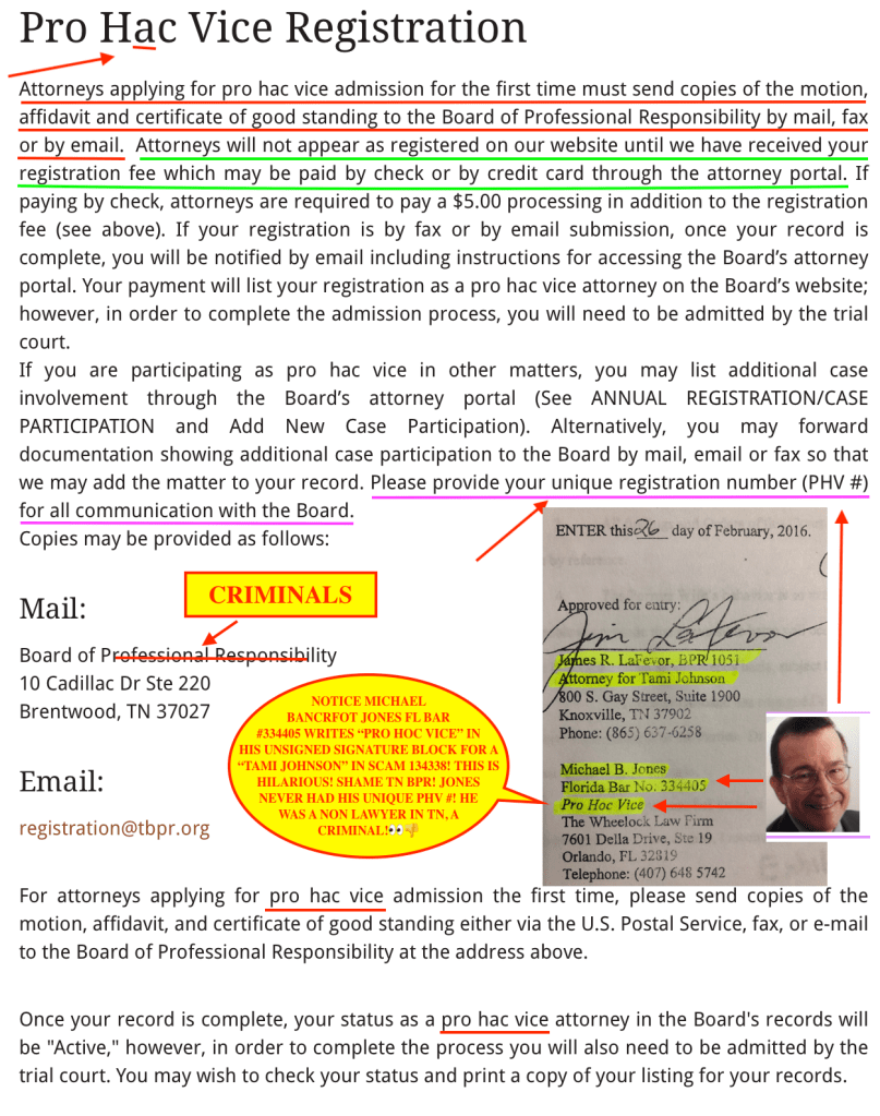 TENNESSEE BPR CORRUPTION EXPOSED - BOARD OF PROFESSIONAL RESPONSIBILITY IS CORRUPT