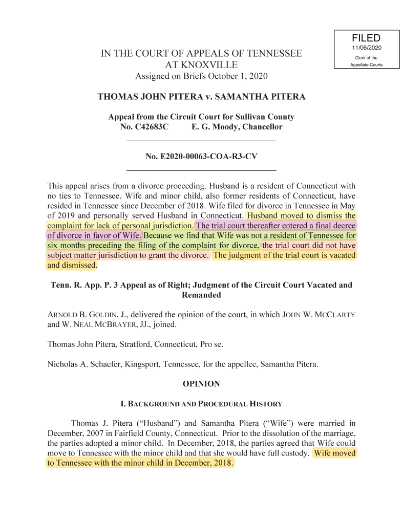 Knox County Fourth Circuit Court Division IV Knoxville, Tennessee sixth judicial district circuit court
