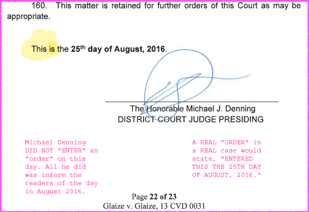 Michael Denning FORGES a document. Denning Exposed!