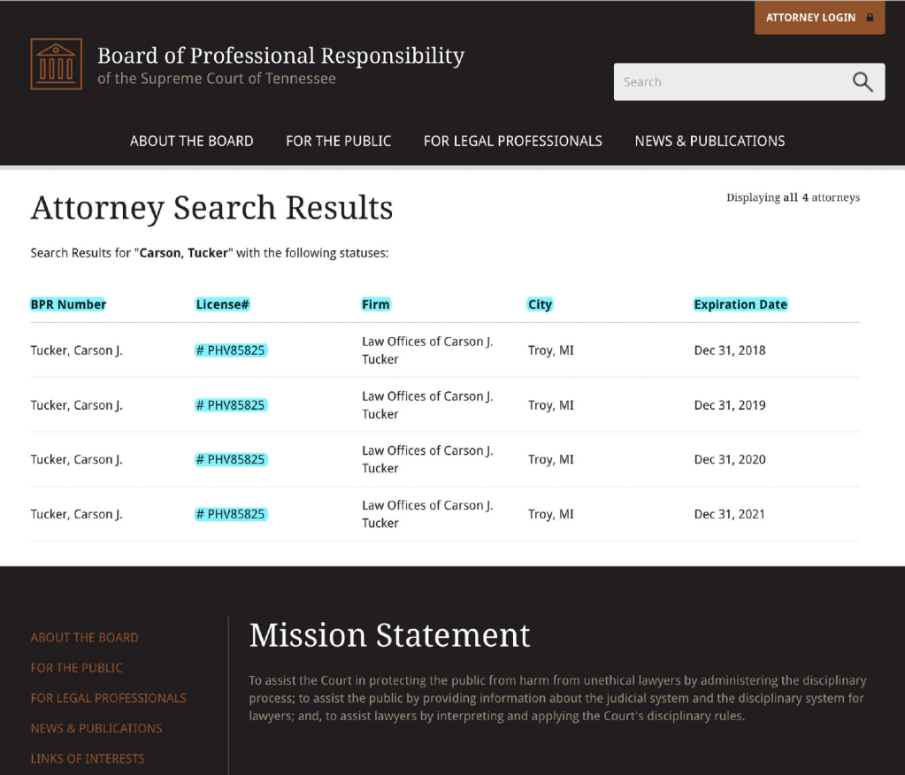 Knox County 4th Circuit Court Division IV - Judge Gregory S. McMillan engages in UNLICENSED PRACTICE OF LAW