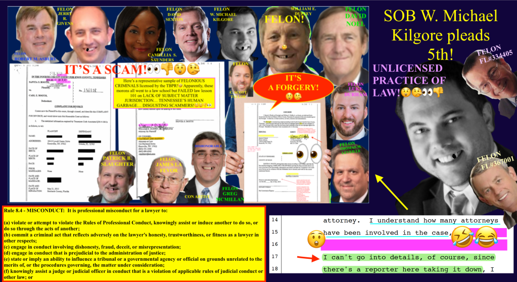 KNOX COUNTY 4TH CIRCUIT COURT - JUDGE GREG MCMILLAN, CLERK OF COURT, MIKE HAMMOND, AND FAMILY LAW ATTORNEYS ENGAGE IN FORGERIES AND FRAUD